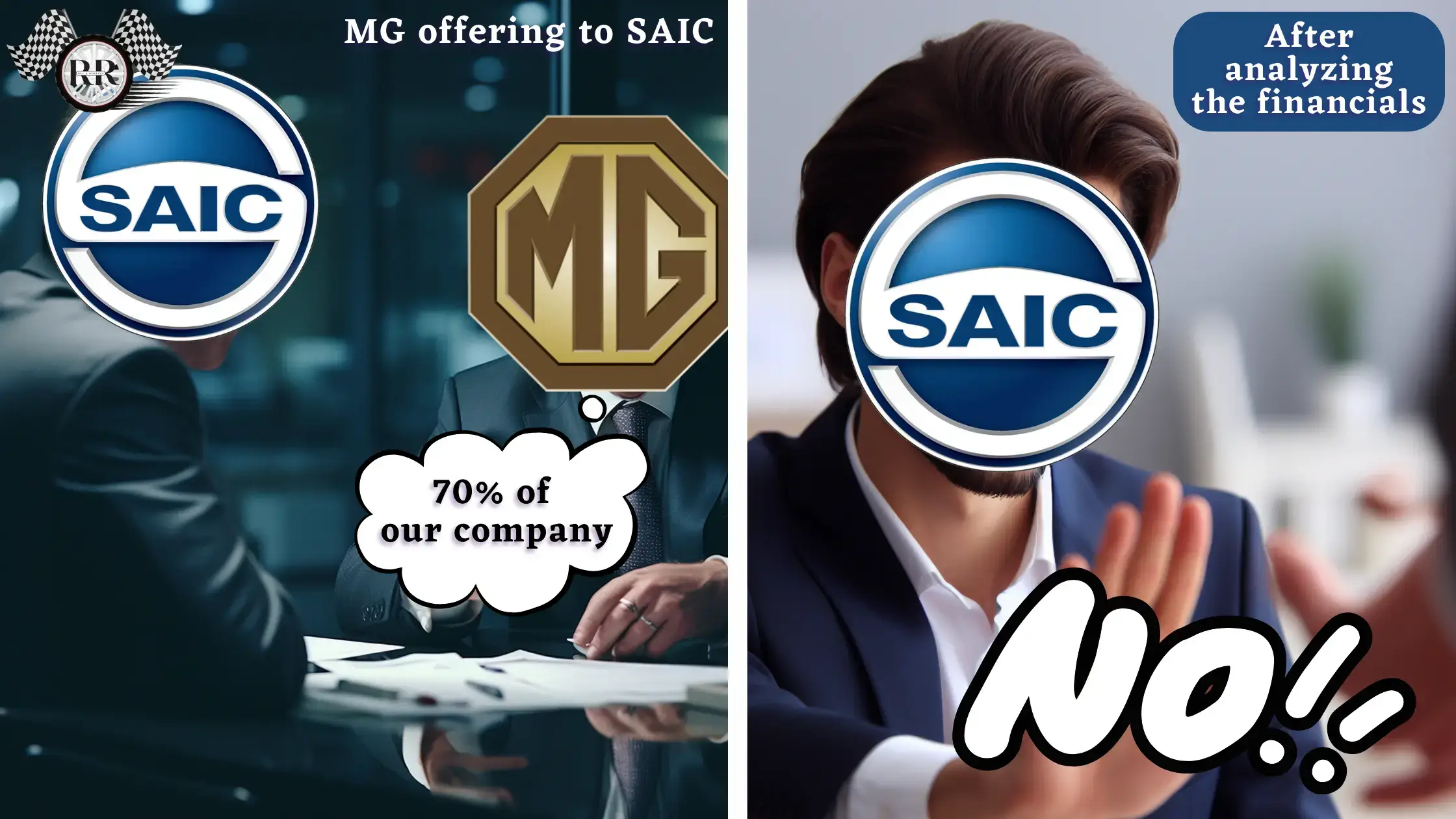 MG's offer to SAIC, and SAIC refuse